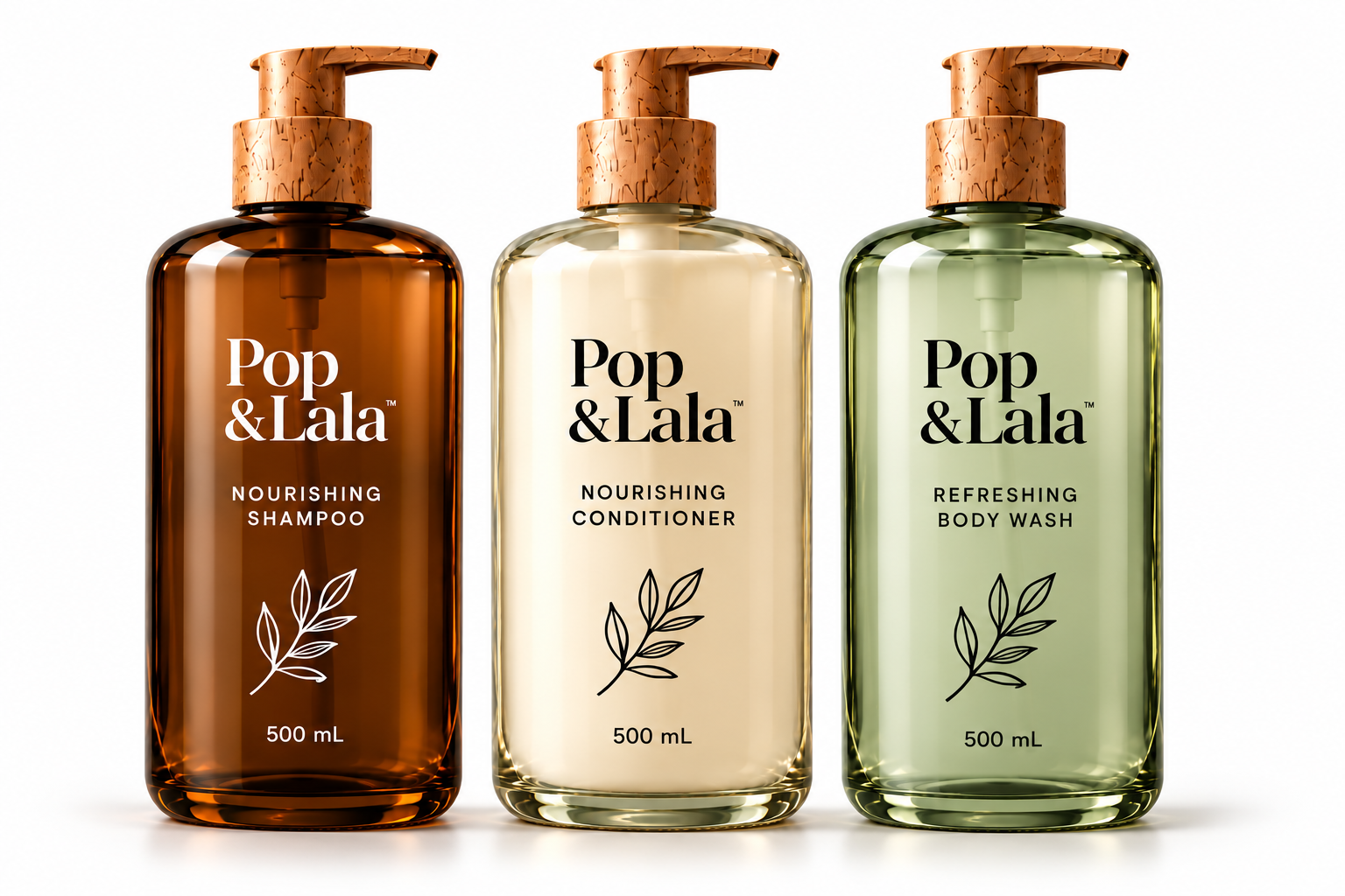 Pop & Lala shampoo, conditioner and body wash collection preview